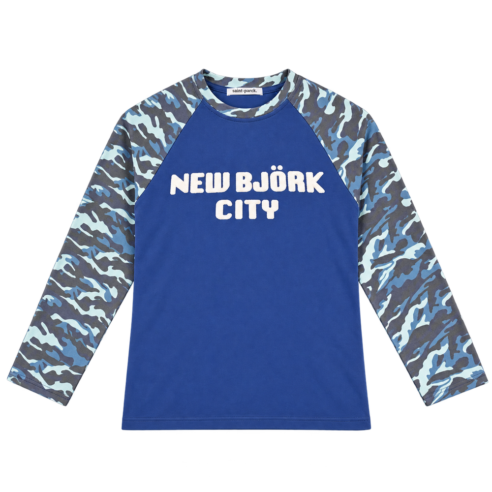 New Bjork City Raglan Casual (Blue Camo)
